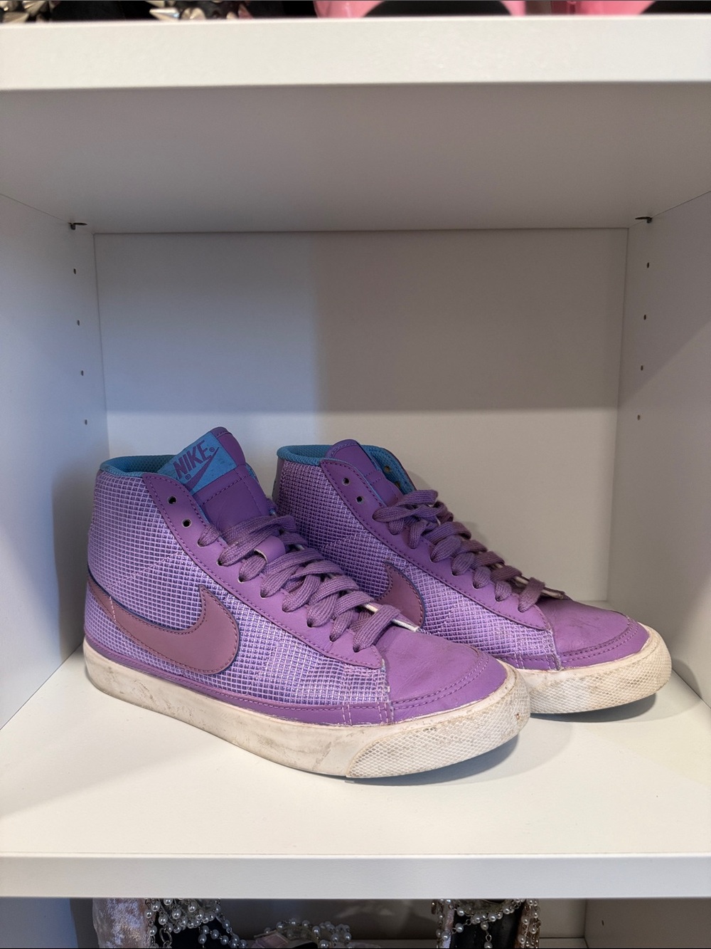 Nike Purple/Lavender High-Top Sneakers